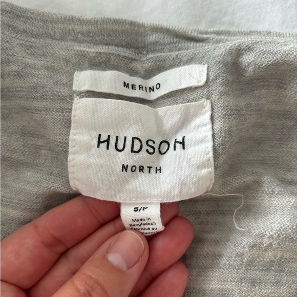 Hudson North Merino Wool Grey Cardigan - Size‎ S - Picture 2 of 4